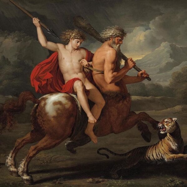 The Education Of Achilles, Bénigne Gagneraux, 1785.