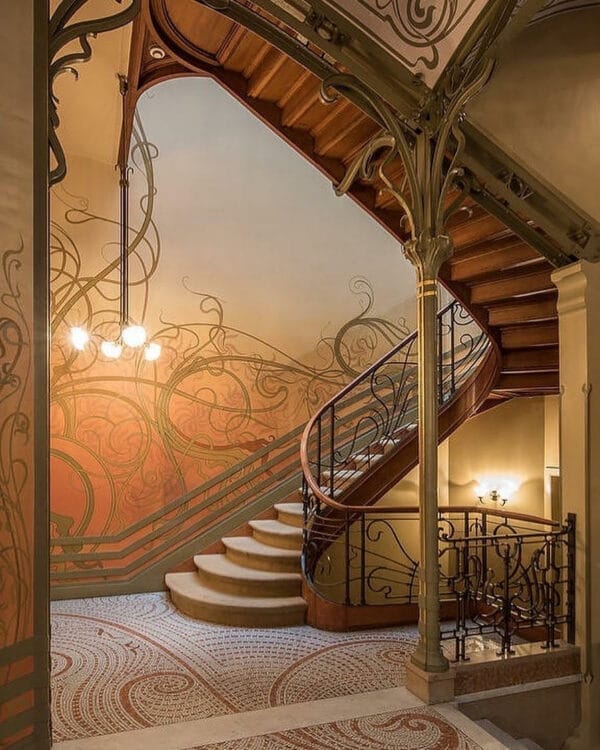 Art nouveau interior inspiration courtesy of @alberto_nespoli The private house and studio of Victor Horta (1861-1947).