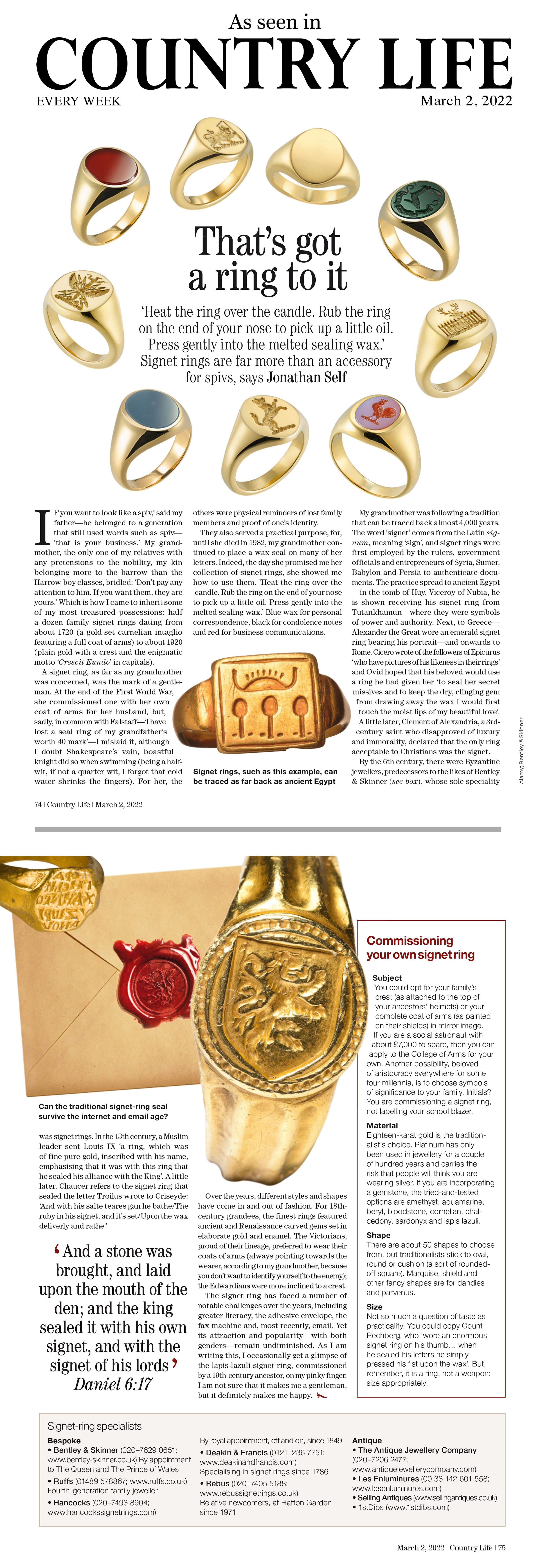 Bentley & Skinner - In The Press