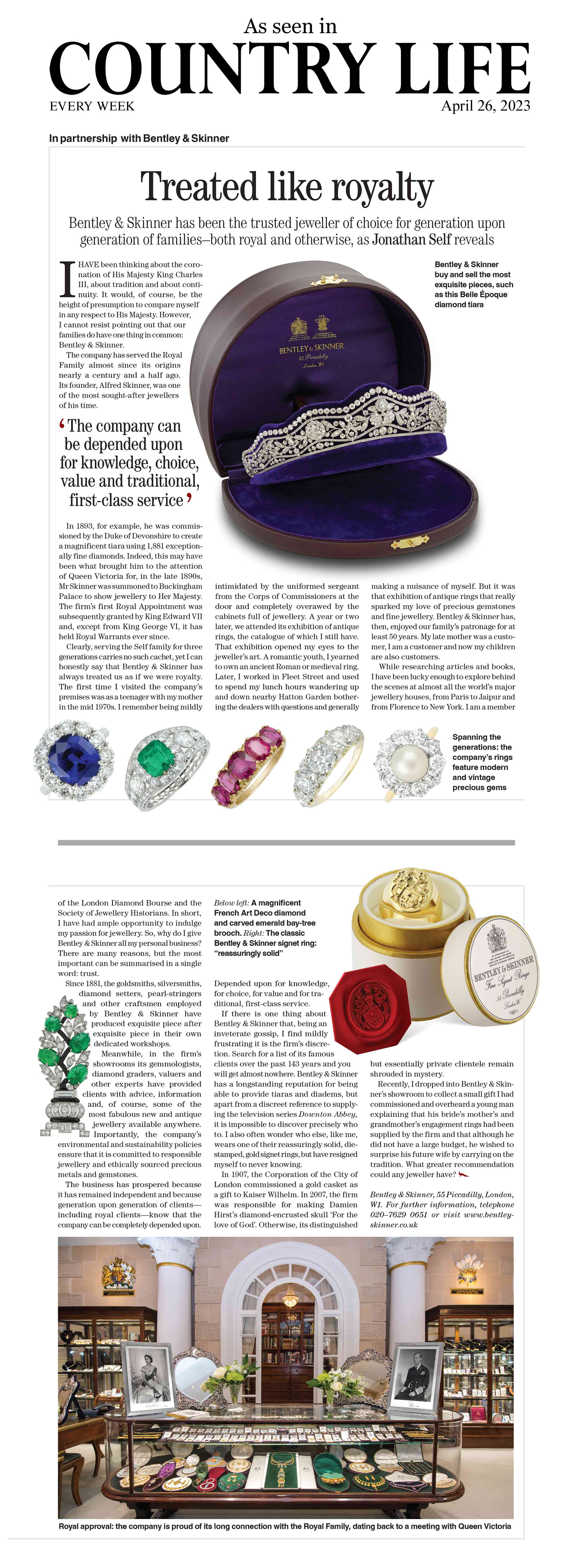 Bentley & Skinner - In The Press