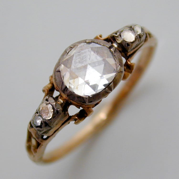 A Georgian Rose-cut Diamond Ring