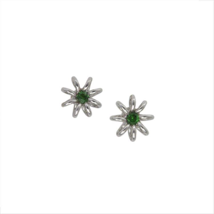 A Pair Of Darcy Bussell White Gold And Diamond Flower Studs