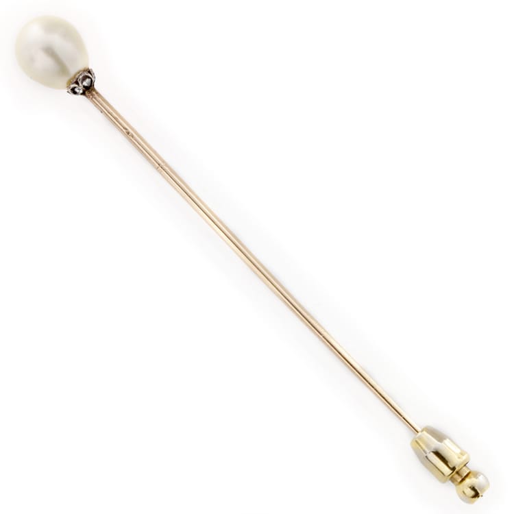 A Turn-of-the-century Pearl Stick Pin
