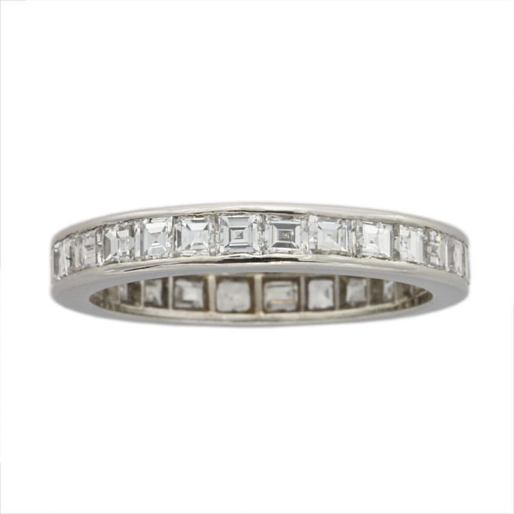 A Step-cut Diamond Full Eternity Ring