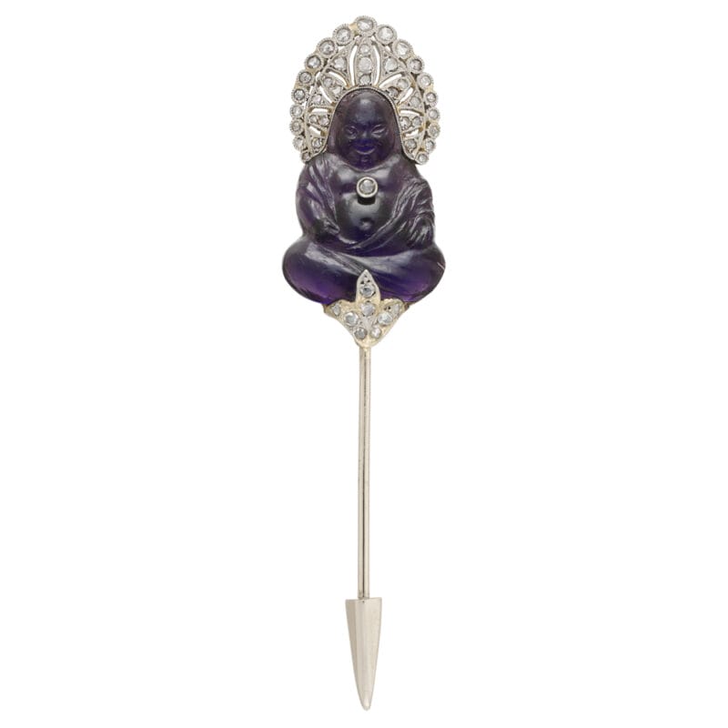 A La Cloche Art Deco Buddha Pin