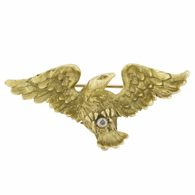 A French Golden Eagle Brooch