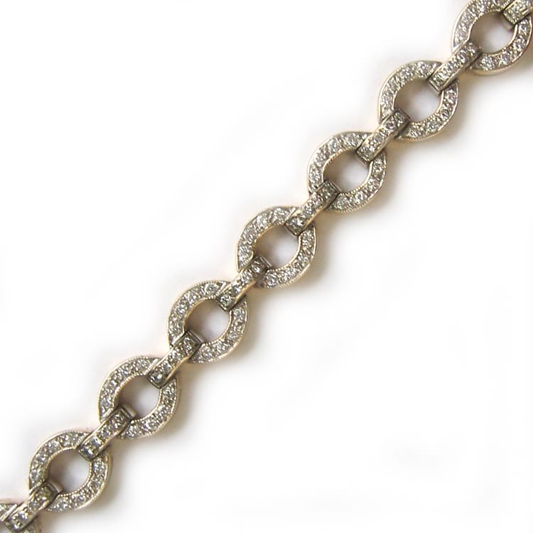 A Diamond-set Bracelet