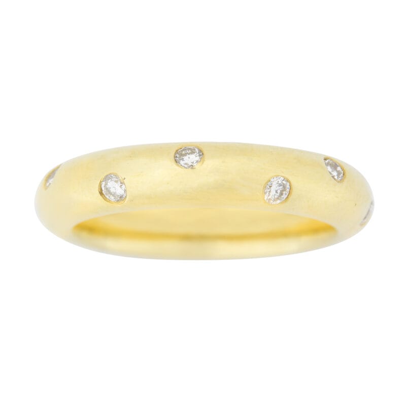 A Diamond-set Wedding Ring