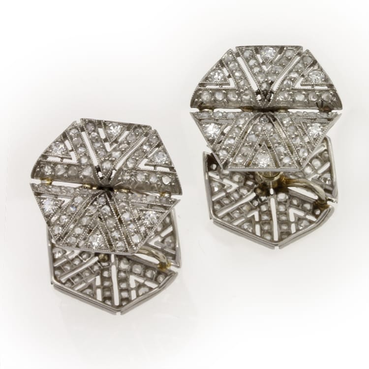 A Fine Pair Of French Art Deco Cufflinks