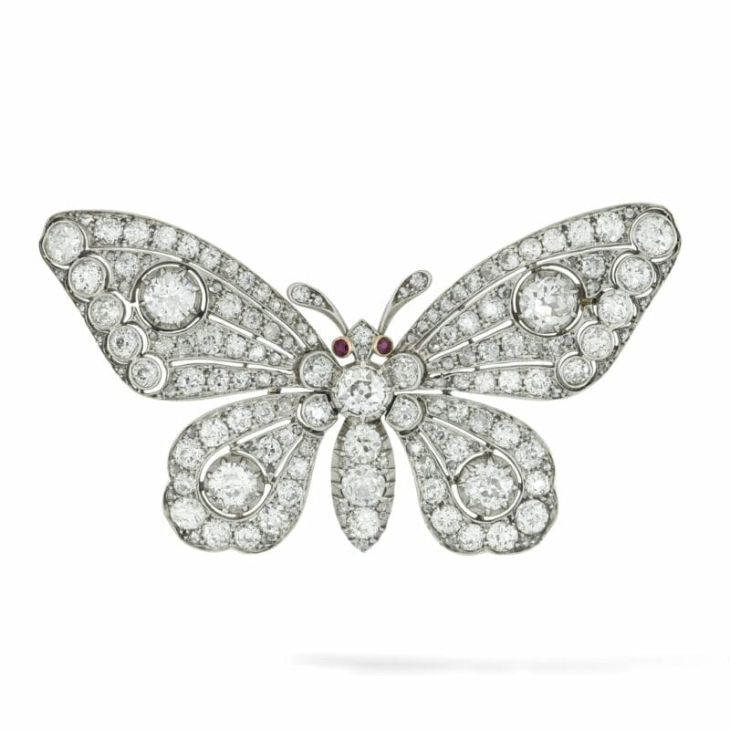 A Magnificent Late Victorian Diamond-set Butterfly Brooch