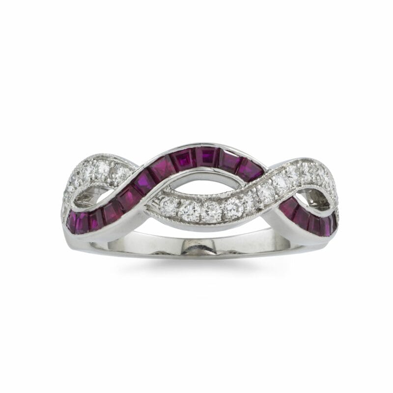 A Diamond And Ruby Ring