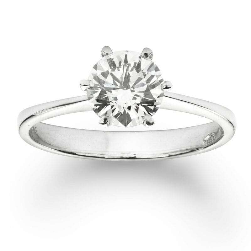 A Single Stone Diamond Ring
