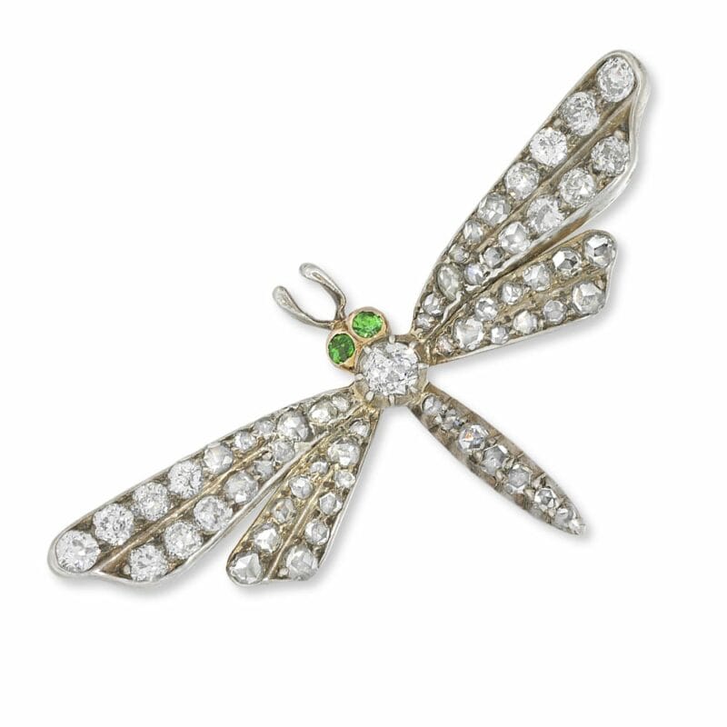 A Victorian Diamond Dragonfly Brooch