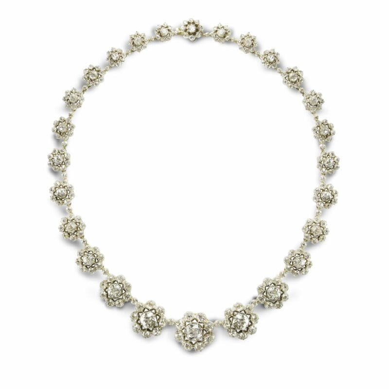 A Fine Victorian Graduated Diamond Necklace