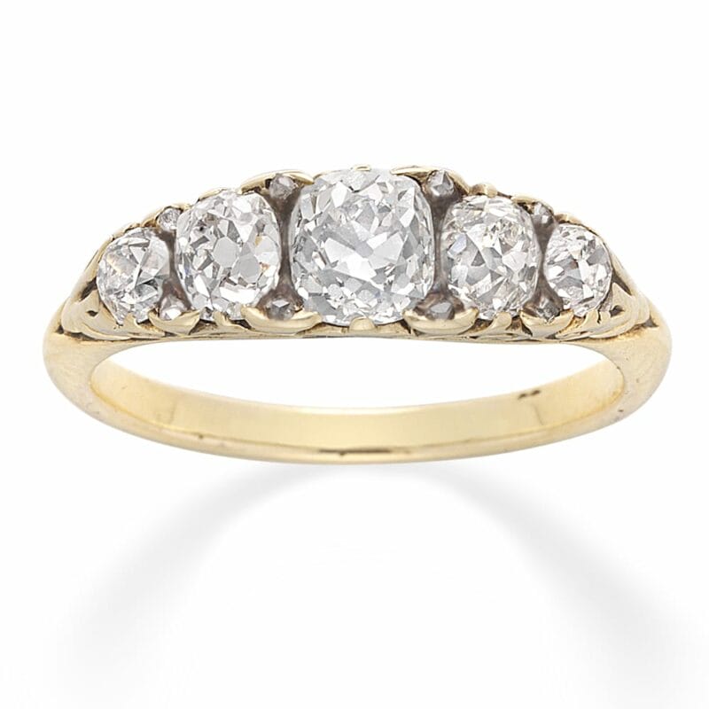 A Victorian Five Stone Diamond Ring