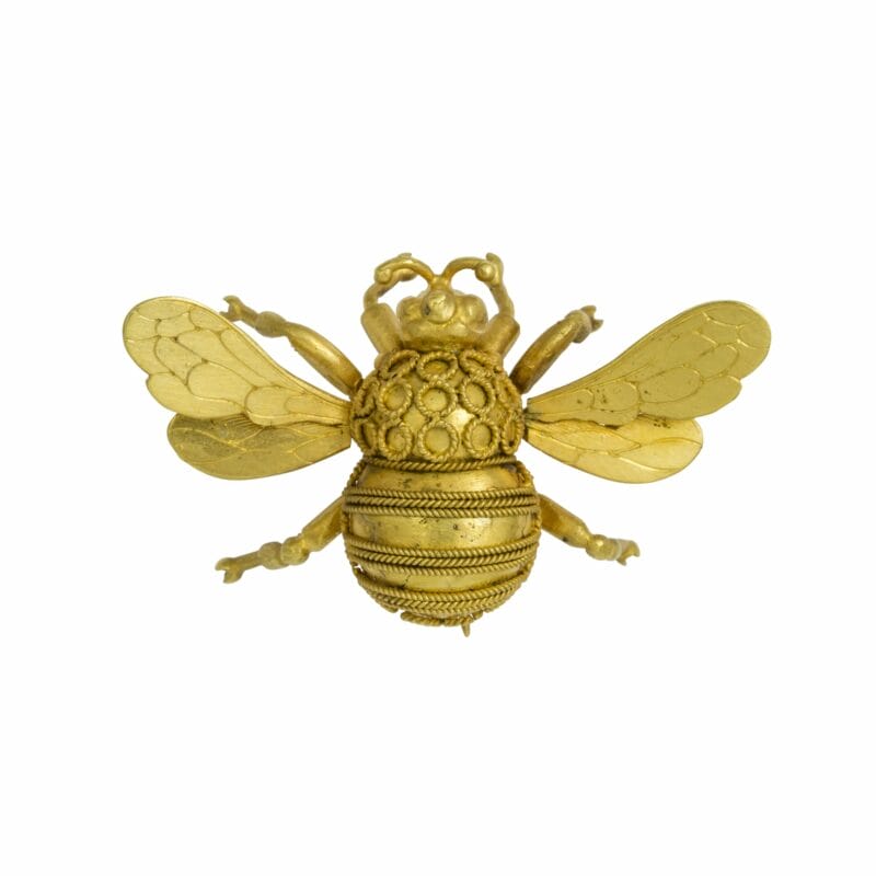 A Gold Bee Brooch