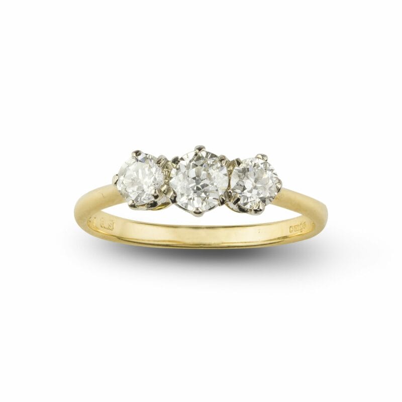 A Three Stone Diamond Ring