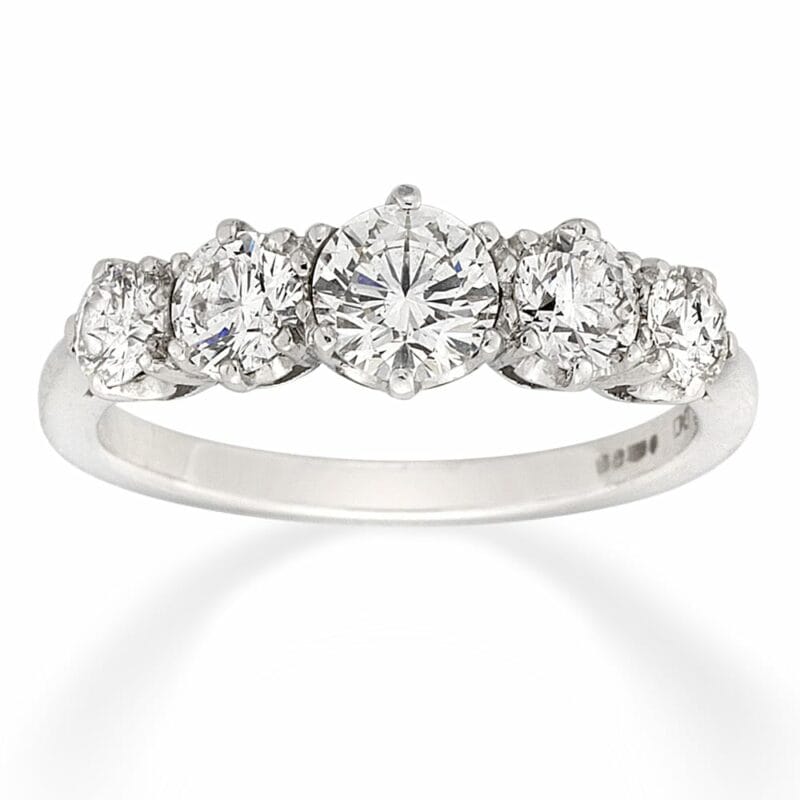 A Five Stone Diamond Ring