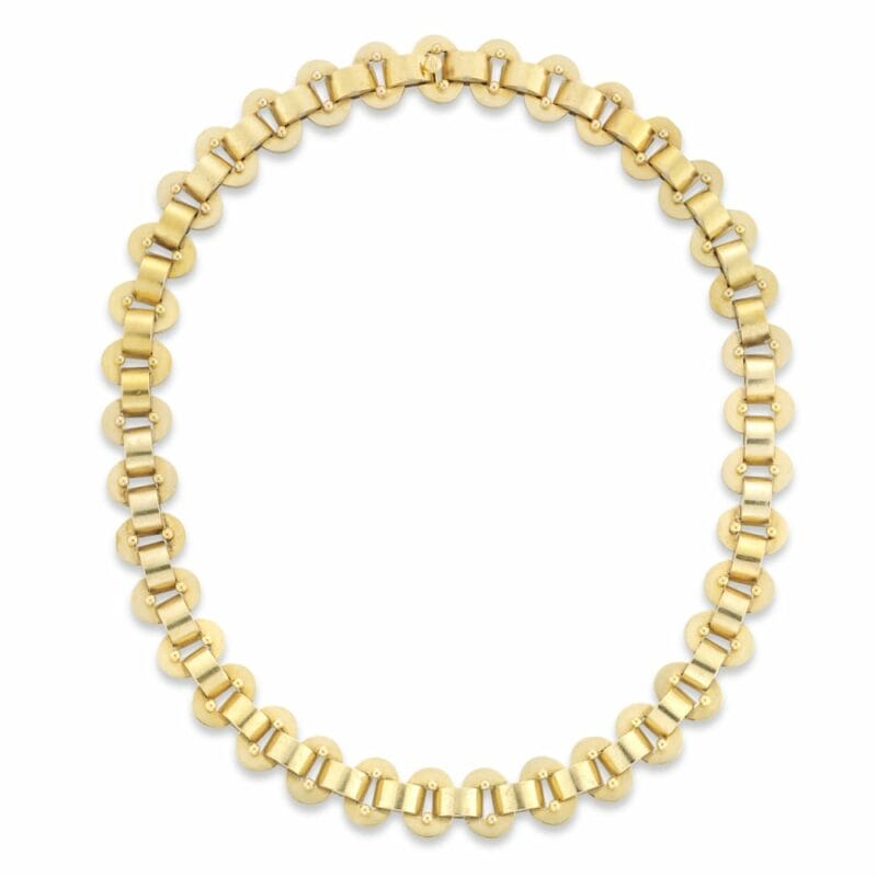 A Victorian Gold Collar Necklace