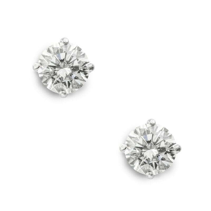 A Pair Of Graff Diamond Earrings