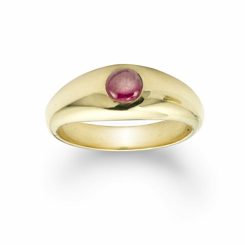A Ruby Set Gypsy Ring