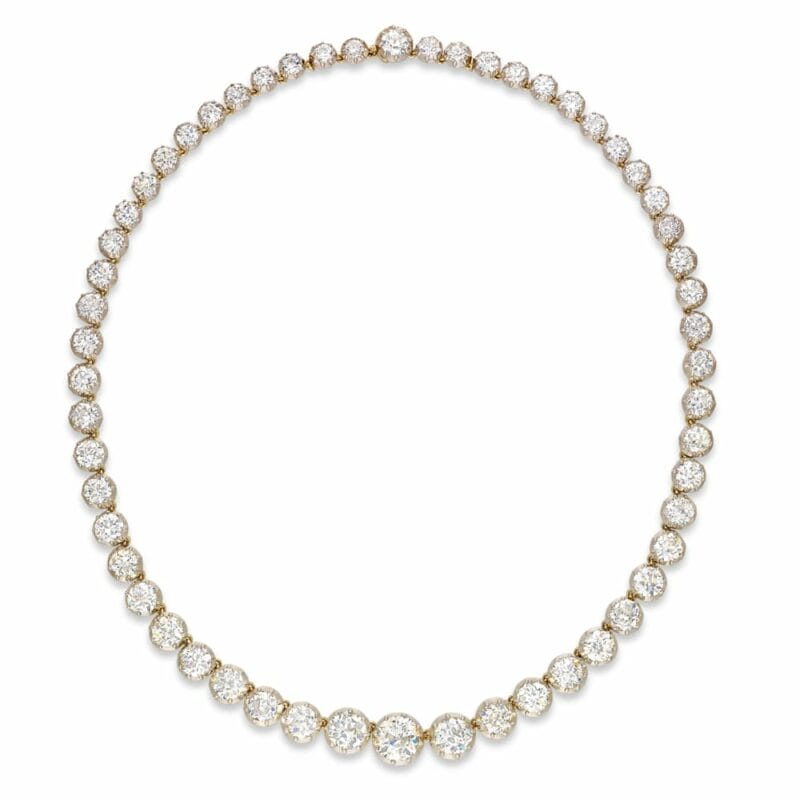An Important Diamond Riviere Necklace