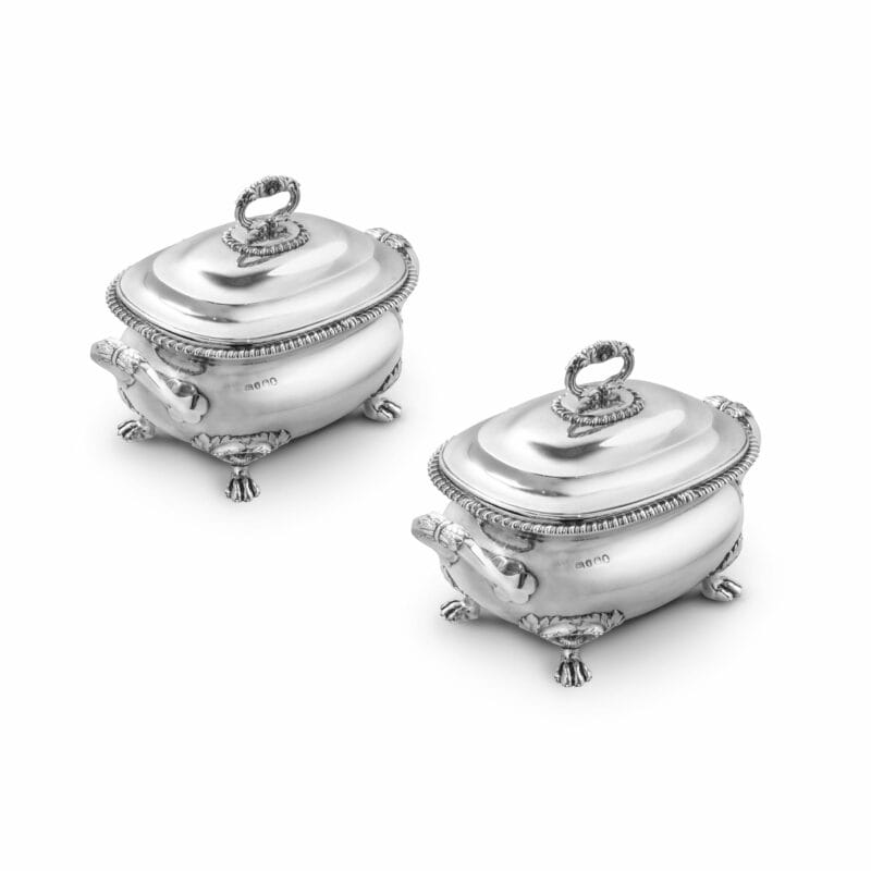 A Pair Of William Iv Silver Sauce Tureens