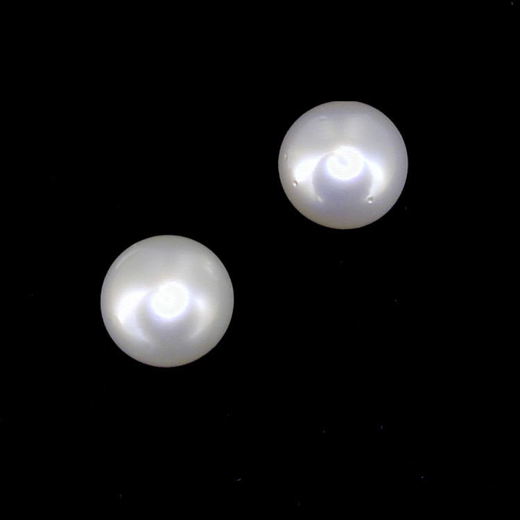 A Pair Of 11.5mm Cultured South Sea Pearl Earstuds