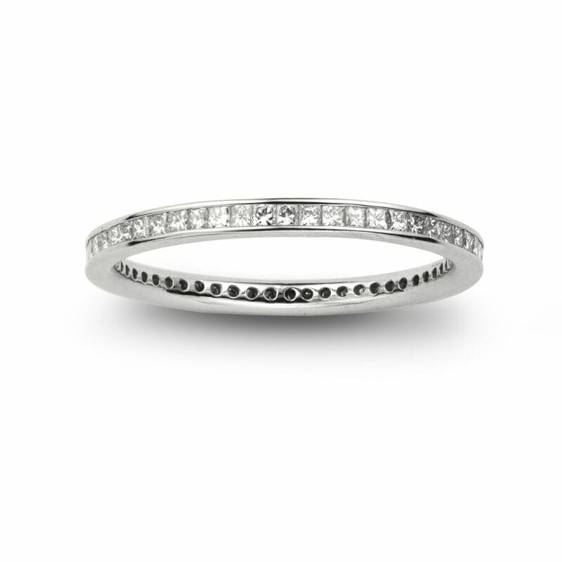 A Platinum Diamond Set Full Eternity Ring