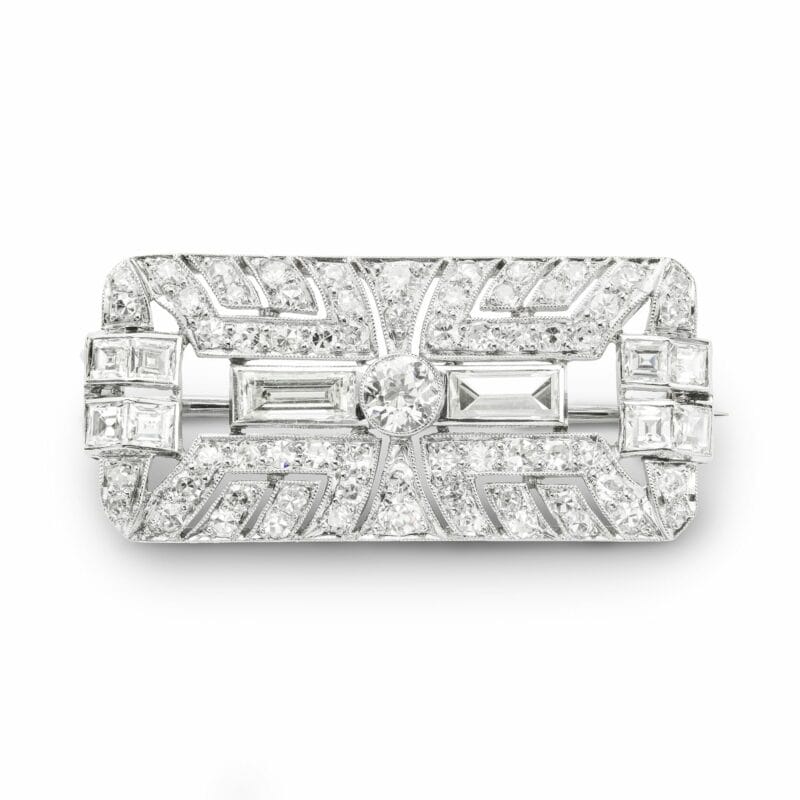 An Art Deco Diamond Brooch