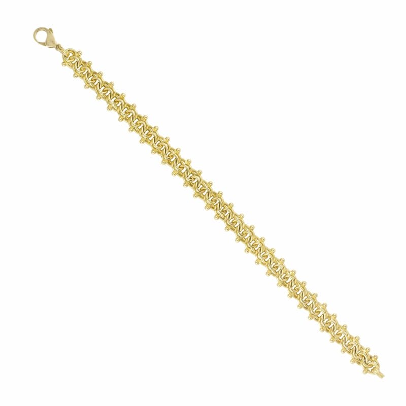 A Lucie Heskett-brem Gold Troubadour Bracelet