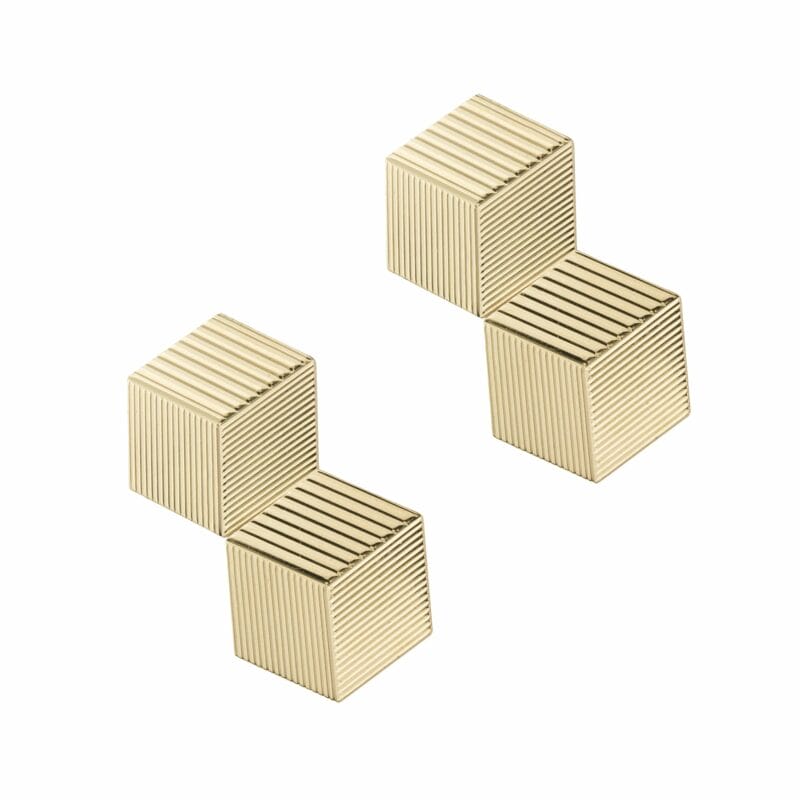 A Pair Of Rose Gold French Cube Cufflinks