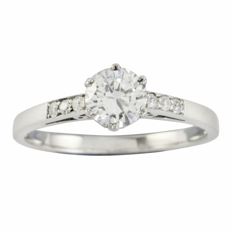 A Single Stone Diamond Ring