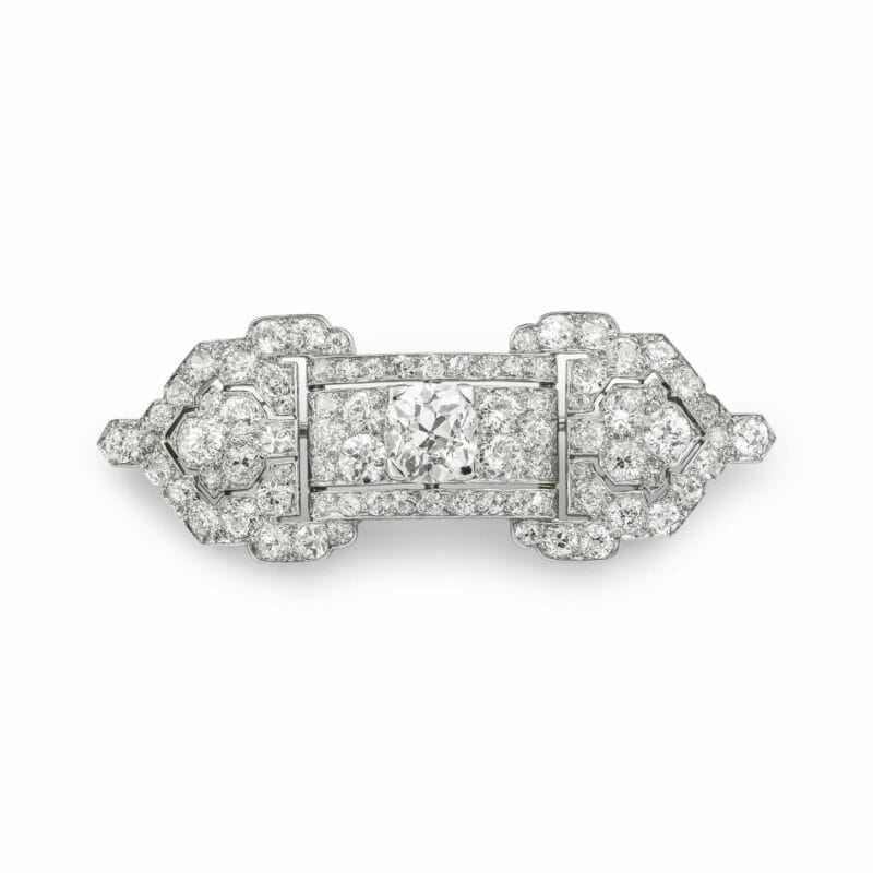 A Cartier Diamond Brooch