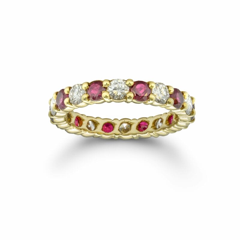 A Ruby And Diamond Eternity Ring