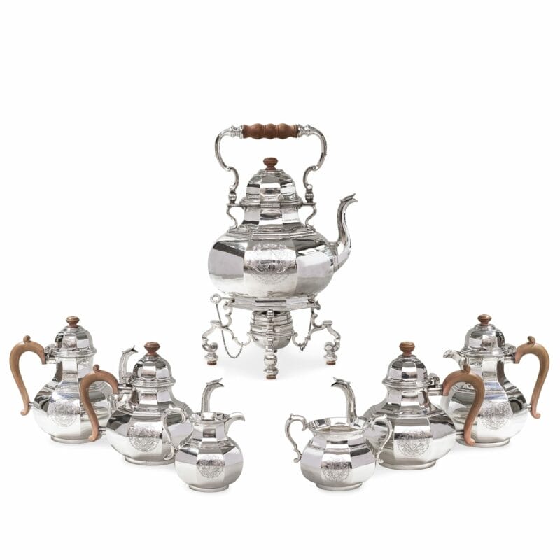 A George V Silver Seven Piece Tea And Coffee Set