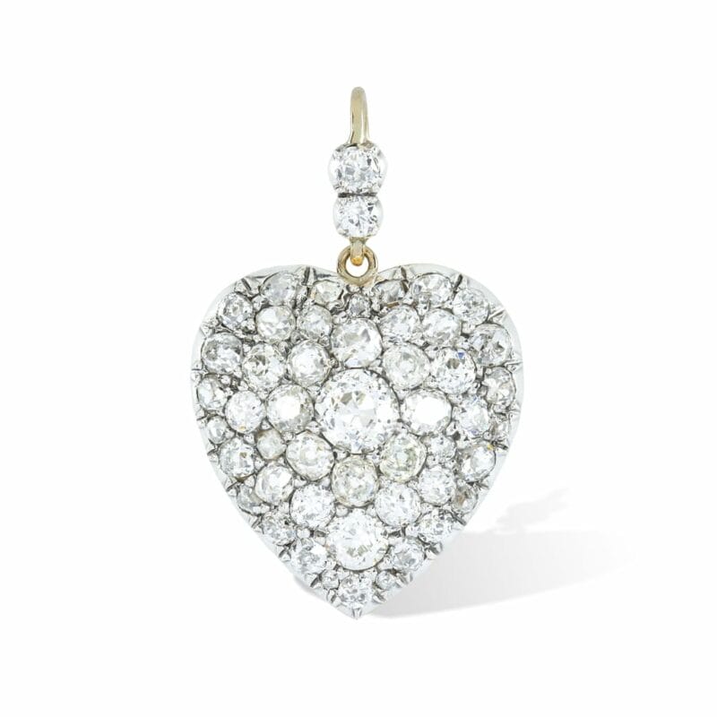 A Victorian Diamond-set Heart Pendant