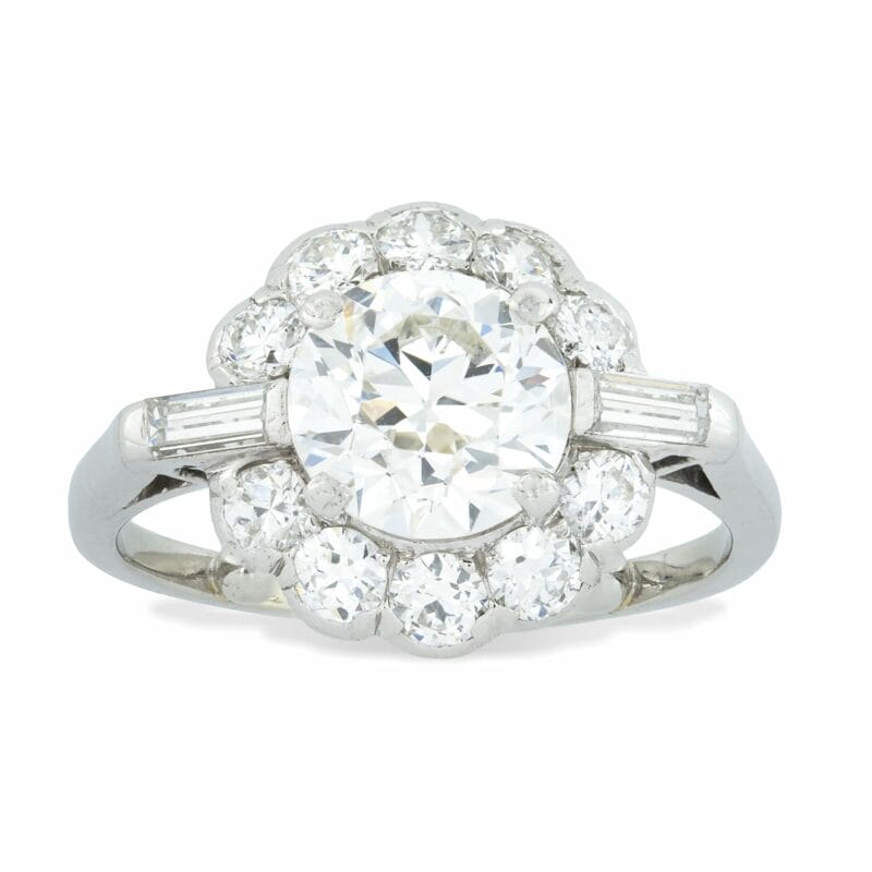 An Art Deco Diamond Cluster Ring