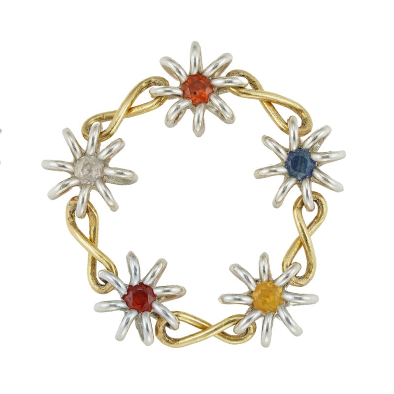 A Darcey Bussell gem-set flower ring