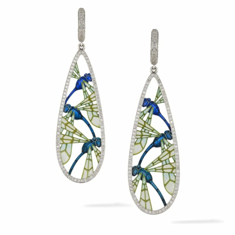 A pair of Dragonfly earrings by Ilgiz F