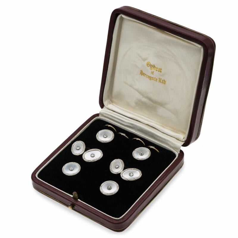 A Mother Of Pearl And Diamond Dress-set