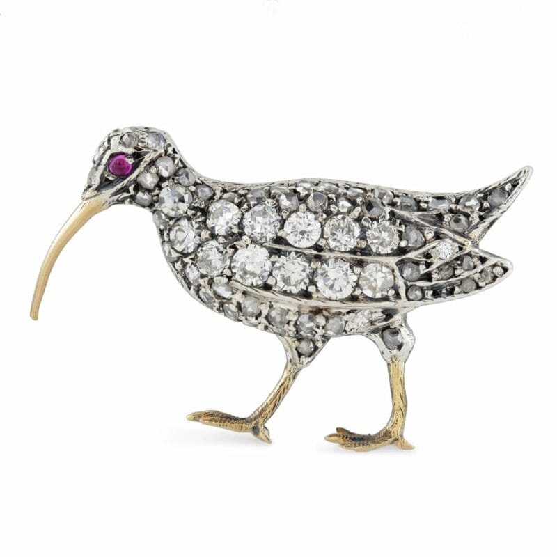 A Late Victorian Diamond Bird Brooch