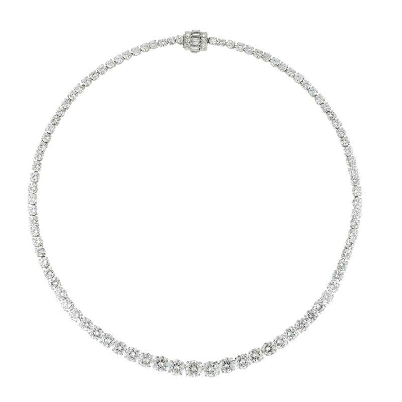 A Important Diamond Riviere Necklace