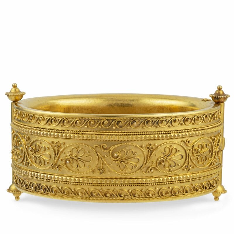A Large Archaeological Revival Gold Bangle
