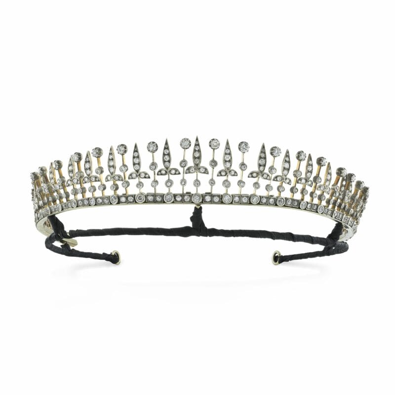 A Late Victorian Fringe Tiara-necklace