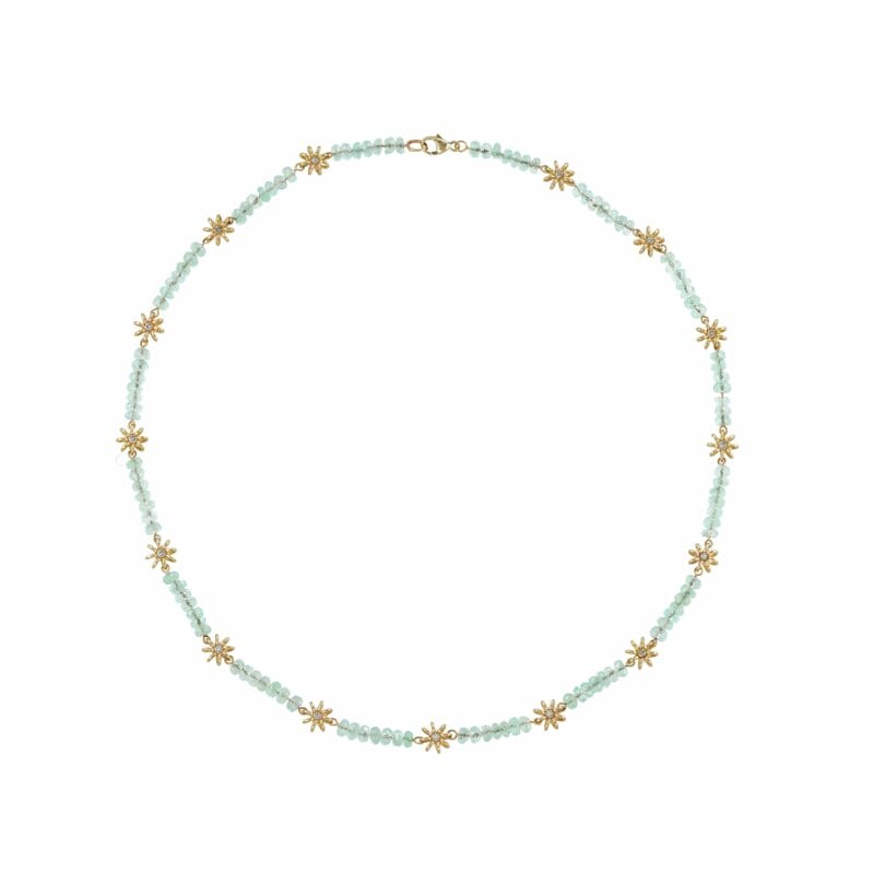 A Gold And Green Beryl Necklace By Lucie Heskett-brem