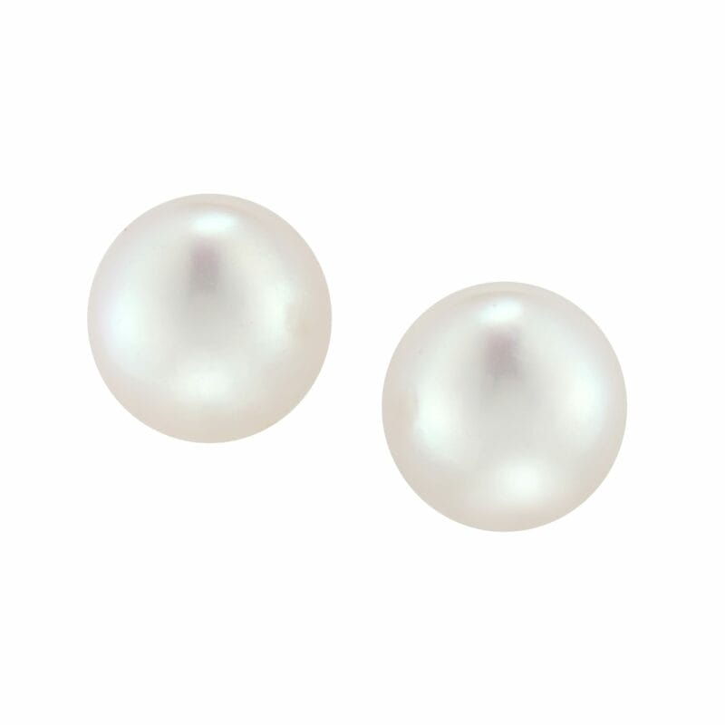 A Pair Of Akoya Cultured Pearl Earrings