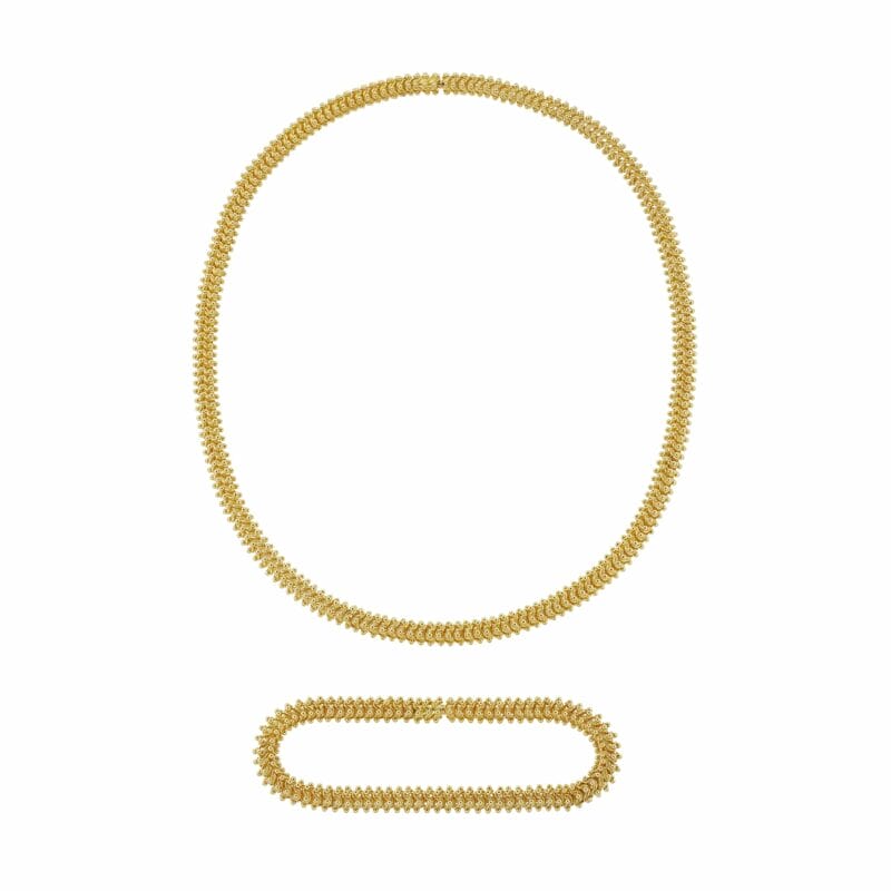 A Sheherazade Necklace & Bracelet by Lucie Heskett-Brem