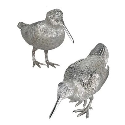 An Elizabeth II Pair Of Silver Woodcocks