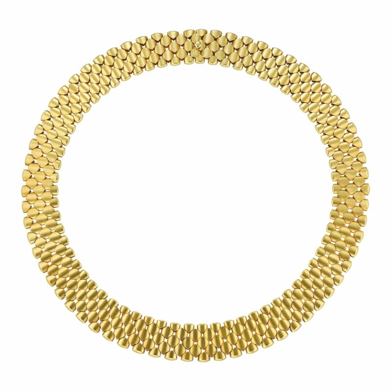 A Victorian Yellow Gold Collar Necklace